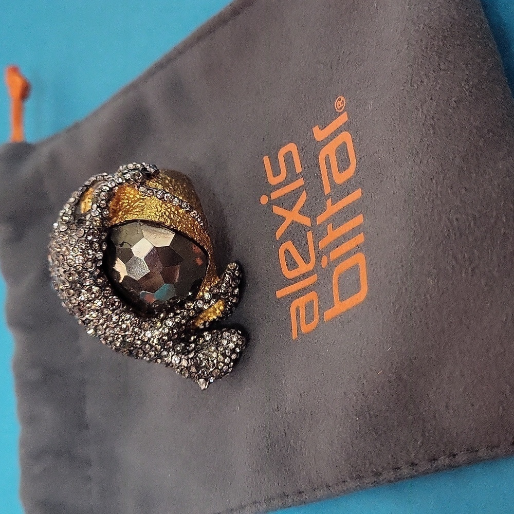 Alexis Bittar Siyabona Panther Statement Ring Size 7.25